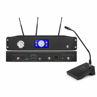Système de Conférence Audio Professionnel Dante avec Unités de Contrôle à Distance One-Touch, XLR Équilibré pour Églises et Lieux de Culte
