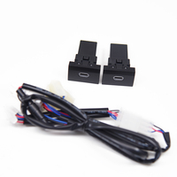 Chargeur de voiture compatible avec Volkswagen Polo POLO 11-13, charge rapide PD, charge rapide double QC3.0, connecteur USB