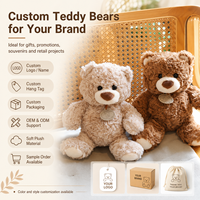 Boneka Beruang Teddy Simulasi Realistis 2026 Grosir Mainan Hewan Boneka Isi Kapas PP Dekorasi Rumah Hadiah Ulang Tahun Natal
