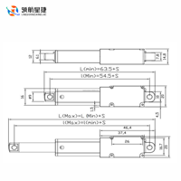 Produsen Aktuator Linear Mini 188N Aktuator Listrik untuk Perangkat Cerdas Robotik OEM