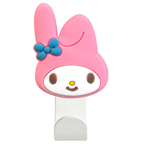 Crochets adhésifs mignons en forme de demi-poisson de dessin animé |   Crochets pour chapeaux en PVC Keroppi/<span class=keywords><strong>Melody</strong></span>, forte capacité de charge, sans perçage - Product Image 6