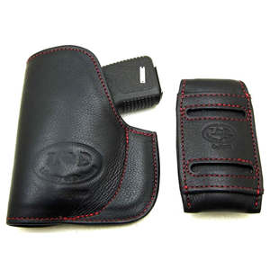 ซองหนังขายส่งสำหรับผู้ชาย/ผู้หญิง ซองอเนกประสงค์สำหรับพกพาซ่อน ใช้ได้ทั้งขวา/ซ้าย ใช้ได้กับปืนพก M&P Shield และปืนพกที่คล้ายกัน - Product Image 1