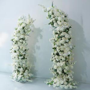 ซุ้มดอกไม้สีขาวสำหรับงานแต่งงาน ชุดตกแต่งดอกไม้ประดิษฐ์สำหรับขอแต่งงาน จัดดอกไม้จำลองสำหรับถ่ายภาพ ซุ้มดอกไม้ประดิษฐ์ - Product Image 2