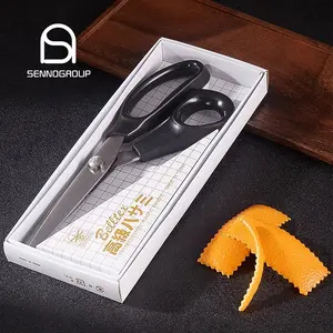 Japanese stainless steel black serrated scissors orange peel lemon peel lace fabric cocktail decoration scissors