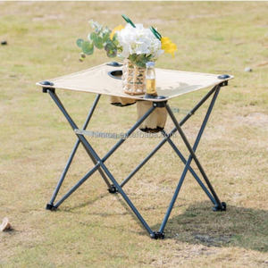 Mesa Plegable para Camping, Playa y Eventos, con 2 Portavasos, Ideal para Acampar, Playa y Pesca - Product Image 1