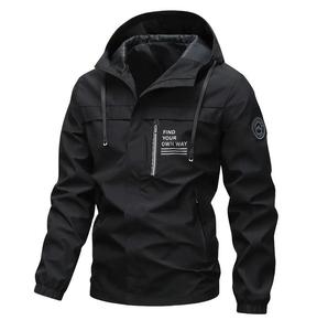 Chaqueta con Capucha <span class=keywords><strong>para</strong></span> <span class=keywords><strong>Hombre</strong></span>, Estilo Casual, <span class=keywords><strong>para</strong></span> Primavera y Otoño, Repelente al Agua, con Cierre de Cremallera - Product Image 4