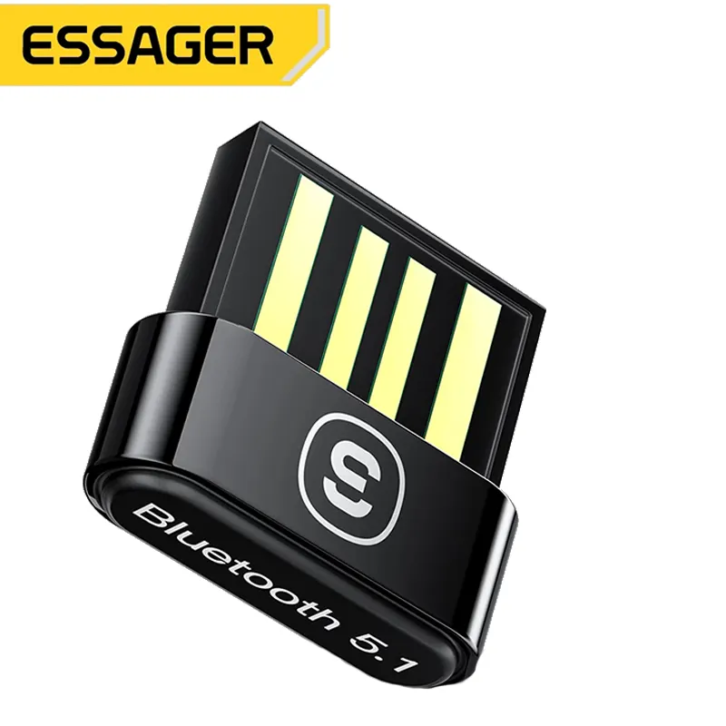 Ess-öfke USB bluetooth 5.1 adaptörü alıcısı BT5.0 Dongle için PC kablosuz fare kulaklık kulaklık hoparlör dizüstü Compu