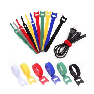 Attaches-câbles autocollants sur mesure résistants à la chaleur en nylon robuste 0,47*4,72 pouces avec fermeture auto-agrippante écologiques - Product Image 1