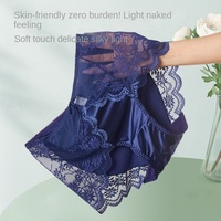 ZhenShangMei vente en gros tongs taille haute dame slips filles Sexy Lingerie dentelle culotte entrejambe creux Transparent femmes sous-vêtements