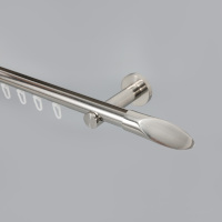 Rail de rideau en métal de style classique en gros, support de rail de rideau en aluminium pour hôpital, maison, salon, design Art Déco