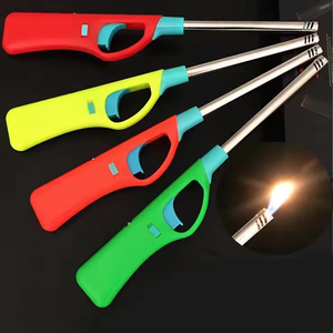 Encendedor de velas de cocina, estufa de Gas butano ABS de Metal, encendedores piloto para chimenea, herramienta de barbacoa multiusos recargable para exteriores - Product Image 5