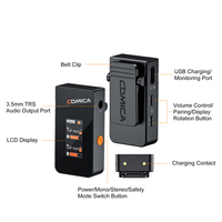 COMICA 2.4G Vimo C2 Microphone sans fil USB mini double canal omnidirectionnel à faible latence avec suppression du bruit rechargeable