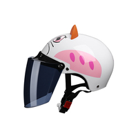 BYB/X-866 Nouvelle Arrivée 3D Moto Moitié Du Visage Abs En Plastique Casque Casco Électrique Casques De Vélo Pour Adultes