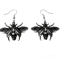 Tendance classique gothique alliage crâne tête Animal papillon insecte série collier boucle d'oreille combinaison costume exquis cadeau pour homme femmes