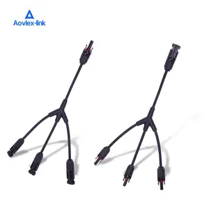 Solar Branch 3 To 1 Connector Y Branch Parallel Adapter Charger DC Cable For Solar Panel System