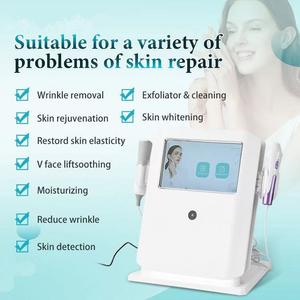 Máquina Facial de Oxígeno con Ultrasonido RF de Última Generación con 4 Manijas para Análisis de Piel y Limpieza de Poros, Uso Comercial, Compatible con Enchufe Estadounidense - Product Image 5