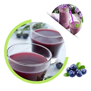 पेय 100% लिए प्राकृतिक केंद्रित ब्लूबेरी फलों का रस 65 ब्रिक्स ब्लूबेरी रस का रस पेय