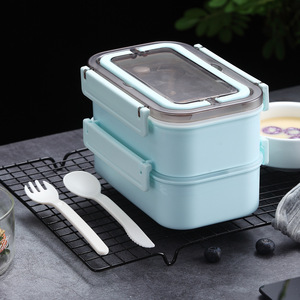 Doppel Schicht 1600ML Thermische Mittagessen <span class=keywords><strong>Box</strong></span> <span class=keywords><strong>2</strong></span> Fach 304 Edelstahl Mittagessen Boxen - Product Image 1
