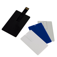 Kartu memori Flash Drive portabel tipe kartu Flash Drive harga rendah OEM 2.0 untuk hadiah perusahaan kartu Usb kustom Thumbdrive
