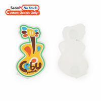 Aimants de réfrigérateur en PVC souple, écologiques, imperméables, créatifs, à thème musical, avec logo personnalisé, cadeaux promotionnels, MOQ 3000 pièces