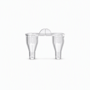 XZ <b>LAB</b> Sample Cup 2 Holes D11x31x19mm IP55 Protection for German TECO Coagulometer Disposable Plastic Cuvette Blood Coagulation - Product Image 1
