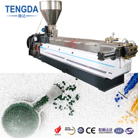 PLA PBS PBAT Amidon de Maïs CaCO3 Fibre Granulés Biodégradables Double Vis Extrudeuse Plastique Compounder Machine