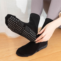Grip Running High Hommes Femmes Elite Yoga Athletic Pilates Chaussettes Grip Non slip Gel Bottom