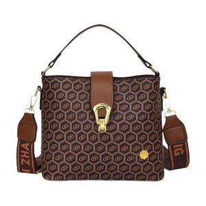 New Fashionable Retro Printed Large Capacity PU Leather <b>Messenger</b> <b>Bag</b> Geometric <b>Crossbody</b> Shoulder Women Versatile Daily Cover - Product Image 5