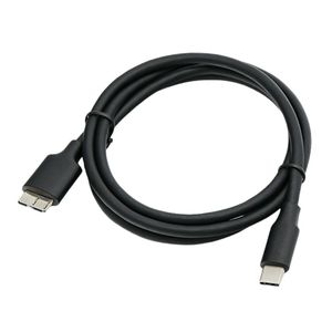 Cable de datos tipo C a micro USB de 0,5 m y 1 m, negro, trenzado de cobre puro, para teléfono móvil y disco duro externo - Product Image 2