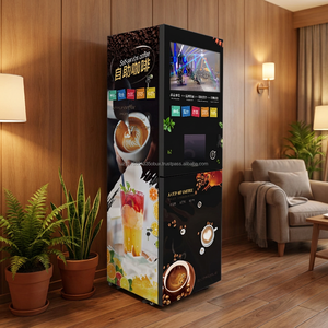 Máquina expendedora de café inteligente YISO2026 con pantalla táctil de 21.5 pulgadas y 5 compartimentos para té con leche caliente y frío. - Product Image 1