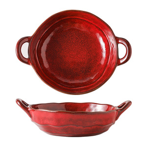 Bols à soupe, nouilles, salades et riz en céramique à double anse, design <span class=keywords><strong>Art</strong></span> Déco, vaisselle individuelle pour <span class=keywords><strong>la</strong></span> rentrée scolaire - Product Image 5