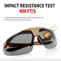 Lunettes de soleil polarisées Yijia New Fashion CE 166 Pc, lunettes de sport, lunettes de tir, lunettes de protection tactiques