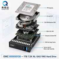 EMC 005050138 1TB 3.5" Hard Disk Penyimpanan Server Internal SAS 7200 RPM Baru VX-DS07-010