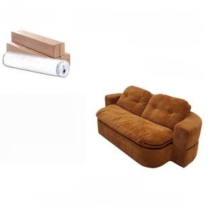 Sofá <span class=keywords><strong>cama</strong></span> comprimido moderno chino, caja de espuma expandible de alta densidad para sala de estar pequeña, escuela, fácil montaje, forma cuadrada - Product Image 2