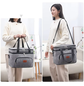 Mkw9012 नए डिजाइनर आउटडोर कूलर बैग पतला चिकन एल्यूमीनियम पन्नी इन्सुलेशन बैग पिंकनिक्स शिविर ऑक्सबैफोर्ड ताजा-कीपिंग फूड लंच बैग - Product Image 6