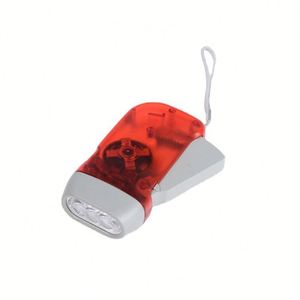 Linterna de Manivela de Alta Calidad con Logotipo Personalizado, 3 LED, Dinamo, Portátil - Product Image 3
