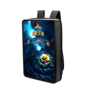 Sac à dos de marche panneau d'affichage publicitaire panneau d'affichage mobile 21.5 pouces LCD sac à dos publicitaire panneau d'affichage numérique - Product Image 2