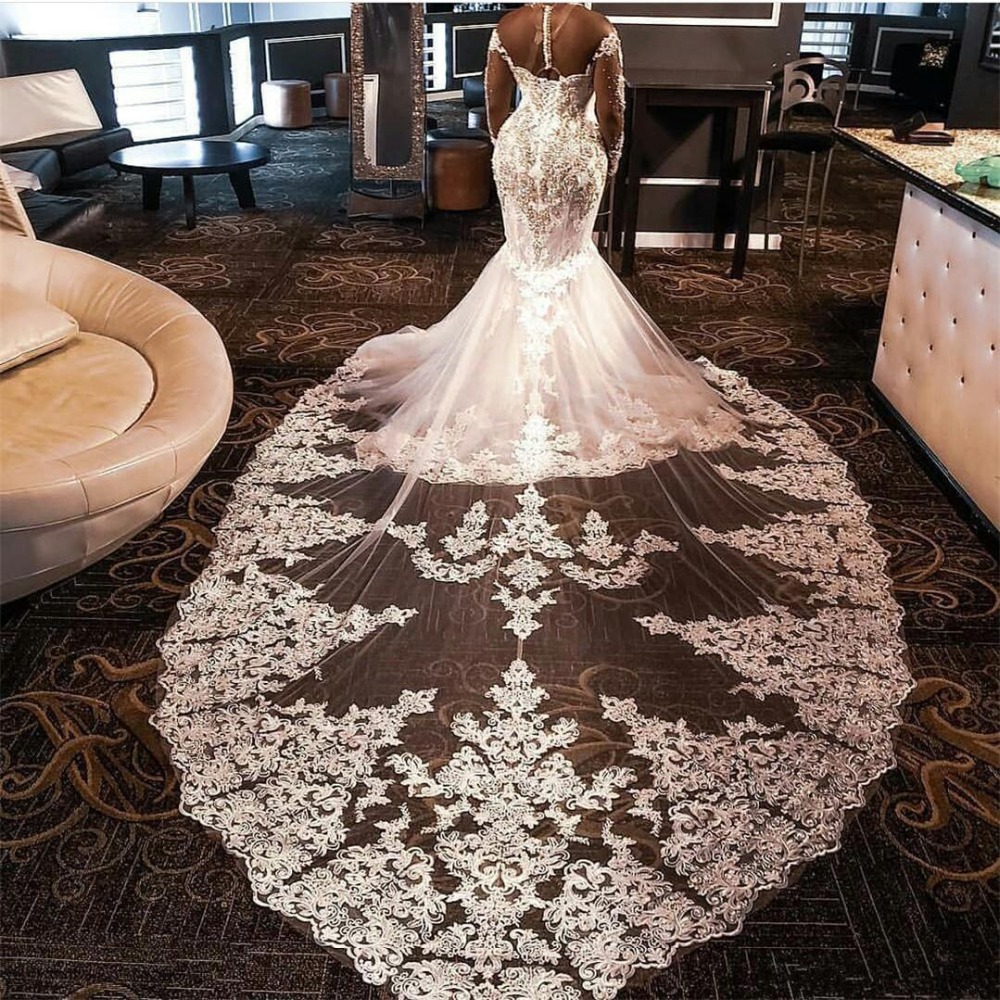 Mesh Wedding Dresses - Elegant Mermaid Gowns for 2022