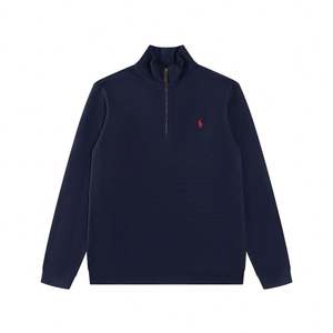 25 Hochwertige Luxusmarke Halb-Reißverschluss-Shirt Hoodie Po <span class=keywords><strong>Lo</strong></span> Herren Mode Paul Stickerei Top Gestrickter Pullover Lässiger Sweatshirt - Product Image 6