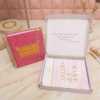 Agenda personnalisé imprimé en couleur, couverture en tissu PP, reliure spirale, 12 onglets, carnet