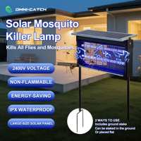 OMNI-CATCH Lampe anti-moustiques solaire UV haute tension personnalisable la plus vendue pour une utilisation en extérieur