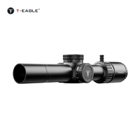Lunette de visée tactique de sécurité T-EAGLE EOS 1.2-6X24 FFP IR pour la chasse, avec champ de vision large, réticule éclairé, en alliage d'aluminium, étanche