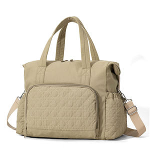 Sac de voyage léger de grande capacité, nouvelle mode, sac fourre-tout matelassé à fermeture éclair, sac de yoga et de fitness avec poignée pour femmes, voyage d'automne - Product Image 2