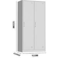 Armoire de rangement en acier à double porte, blanche et durable, adaptée aux bureaux, aux maisons, aux banques, aux écoles et aux gymnases