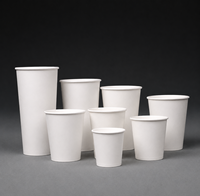 Gobelets en papier jetables à paroi simple, personnalisables (logo, couleur, taille), de qualité alimentaire, durables, pour la restauration rapide et les chaînes de restaurants