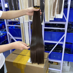 Rambut Virgin Keratin Manusia Italia I Ujung Ekstensi Rambut, Grosir Ombre 100 Keratin Ujung Ekstensi Rambut Manusia - Product Image 2