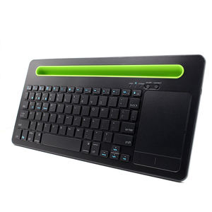 Universal Multi Device Double <b>bluetooth</b> Wireless <b>Keyboard</b> in English and Arabic Trackpad Mouse <b>Keyboards</b> With Phone case Holder - Product Image 1