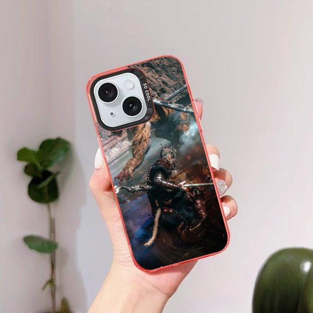 New Custom for Iphone 15 Pro Max Cell Phone Cover Cute Anime Designer Black Myth Wukong Mobile Phone Case