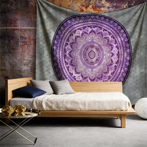 Tapiz Floral de Poliéster para Colgar en la Pared, Impreso, Lavable a Máquina, Decoración de Pared, Arte de Tapicería, Venta al por Mayor, Lavado a Mano, Moderno 6 - Product Image 2