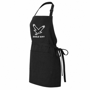 Customizable Logo Oversleeve Sleeveless Polyester Canvas Work Apron Adjustable Unisex Heavy Duty Reusable Eco-Friendly for Chef - Product Image 1
